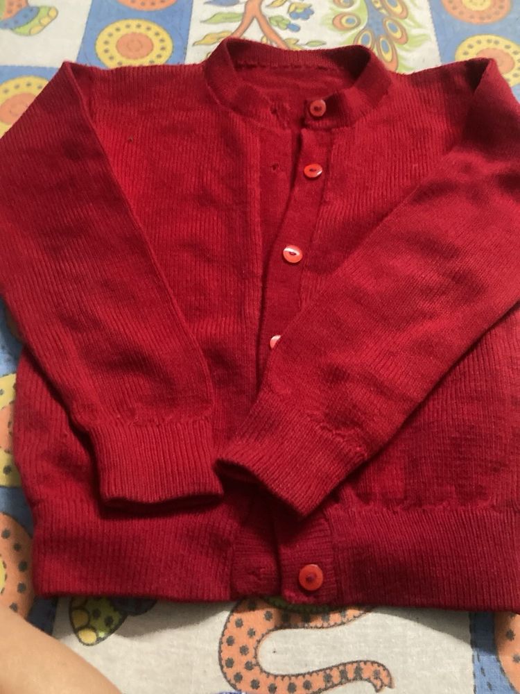 very nice unused red sweater