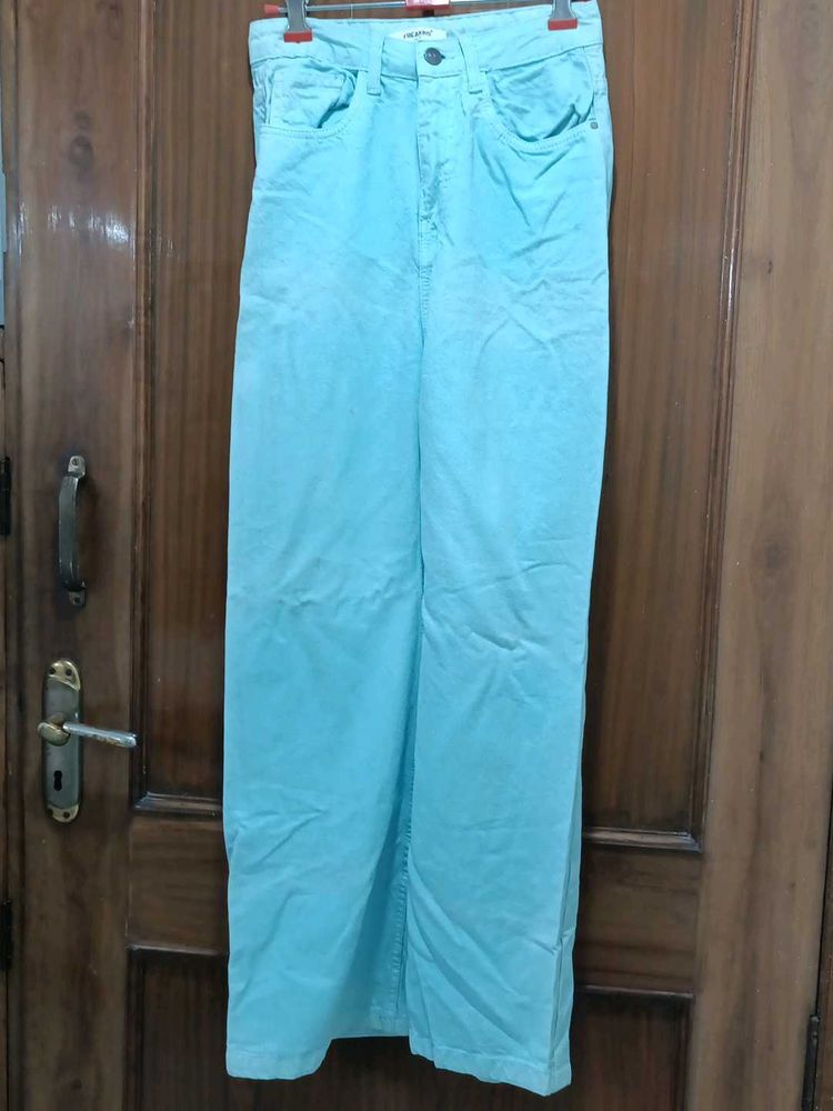 Light Blue Wide Leg Jeans