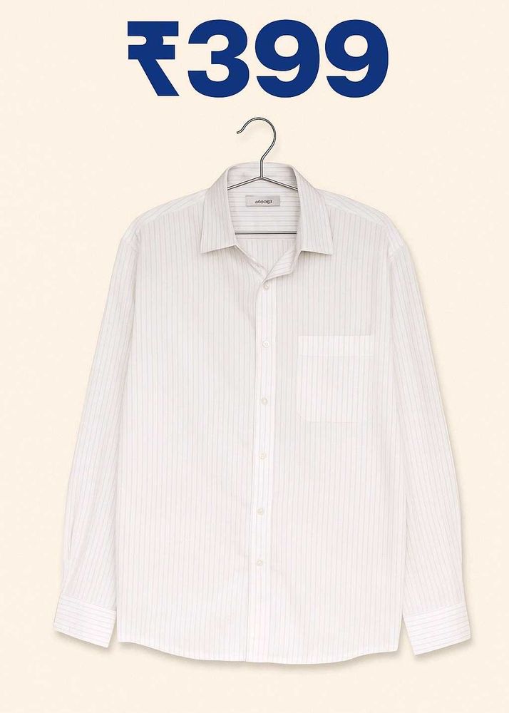 Striped White Shirt