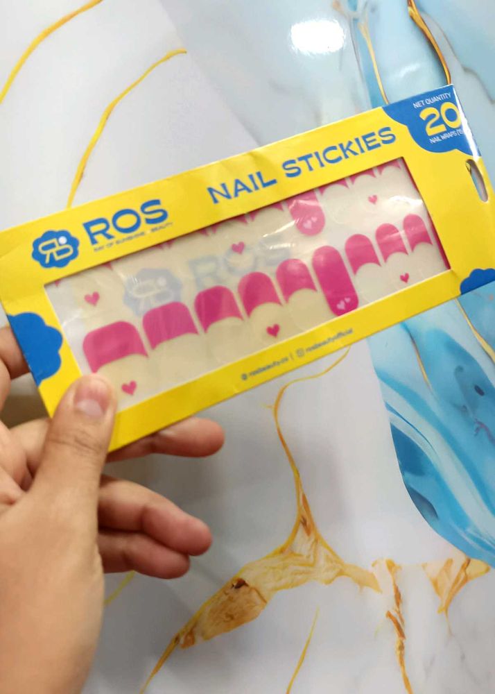 ROS Nail Stickers - Heart Design