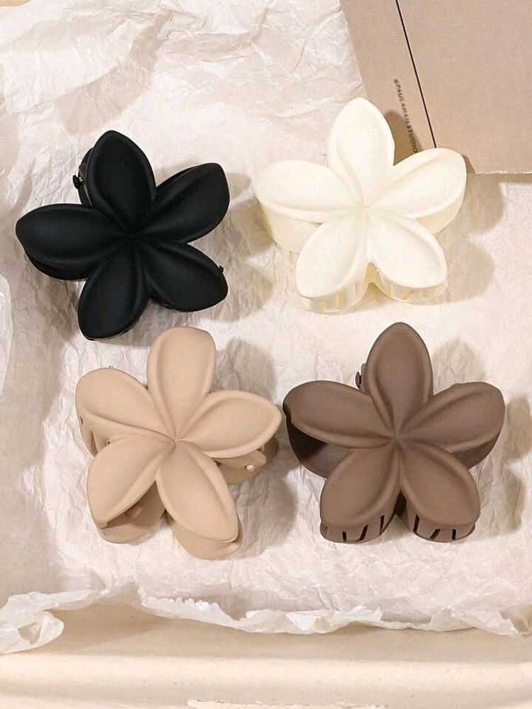 Flower Hair Claw Clips - Set of 4