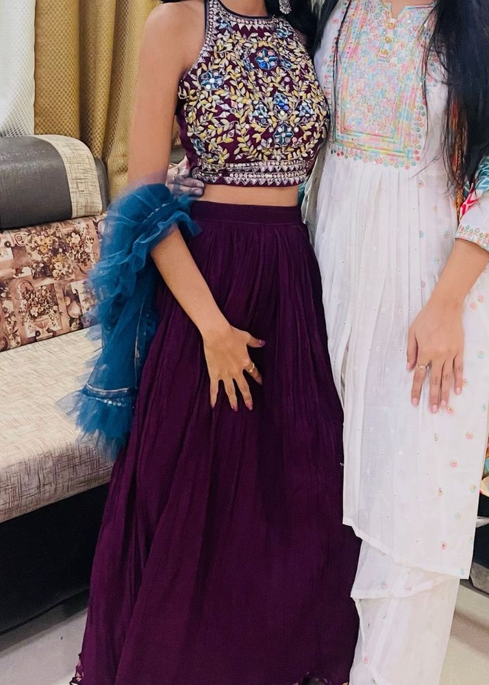 Mirror work lehenga choli