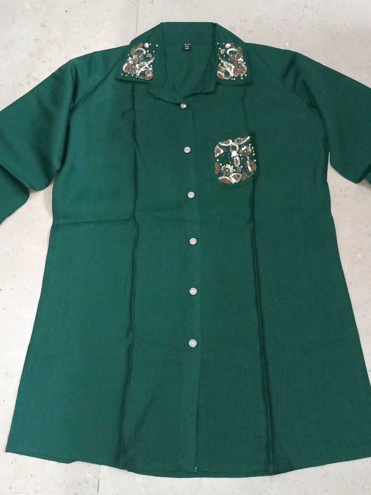 Vintage Green Embellished Co-ord Set