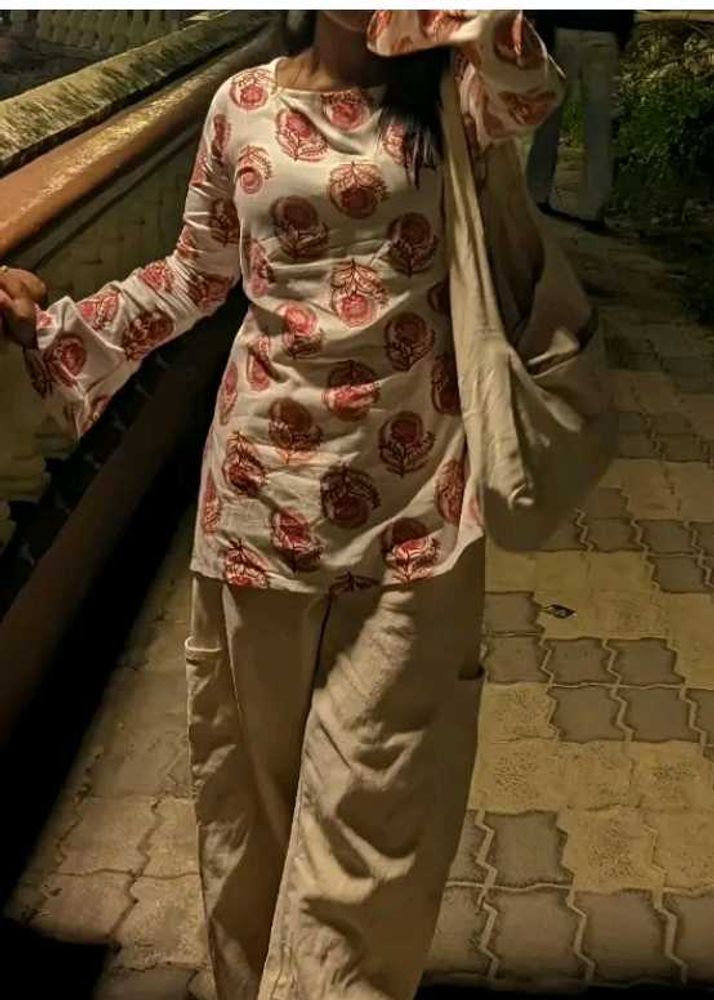 Floral Print Kurta