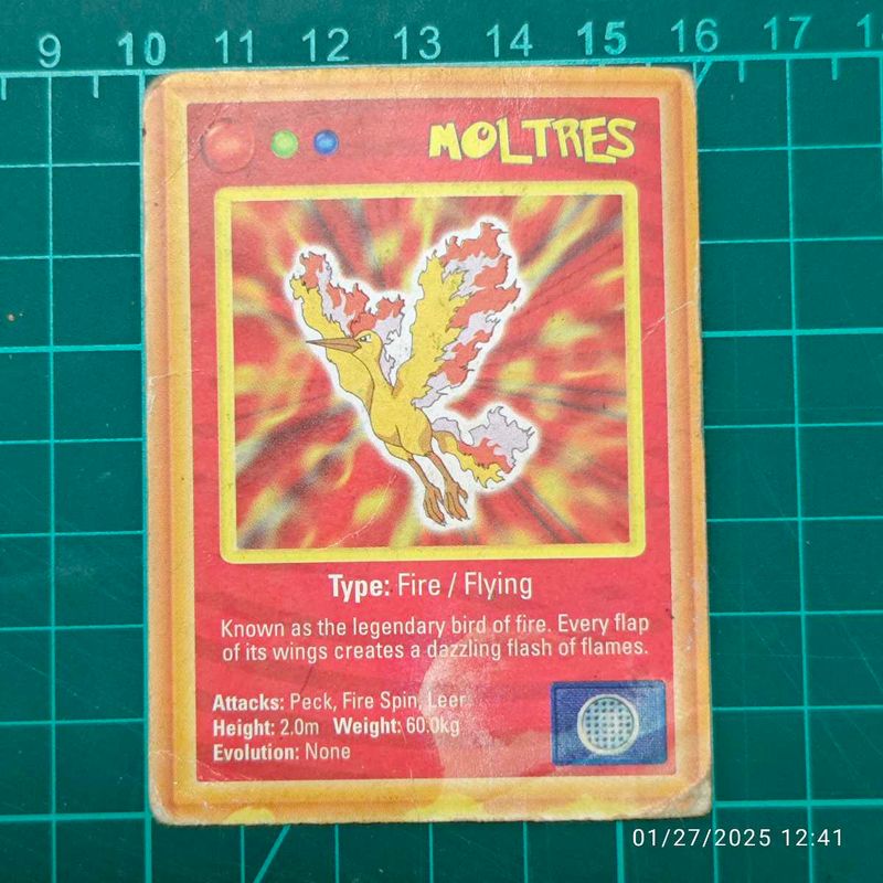 MOLTRES Alpenliebe Pokemon Chase Card (small Size)