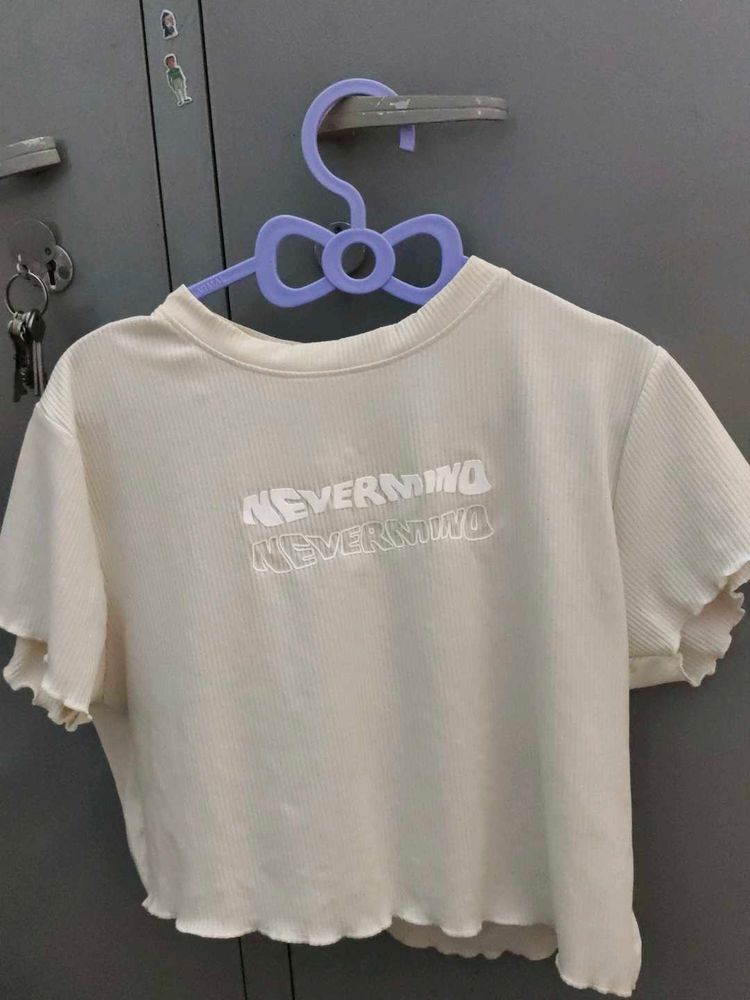 Nevermind Graphic Ruffle Tee
