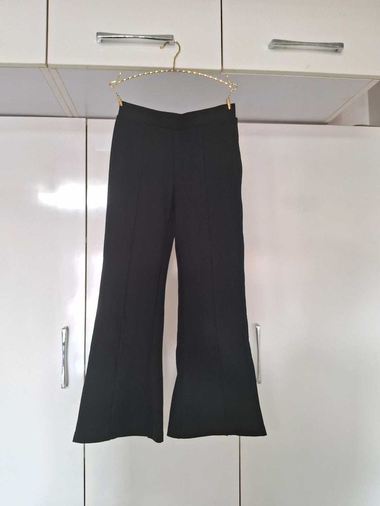 Black Flare Pants Girls 8-9 Yrs