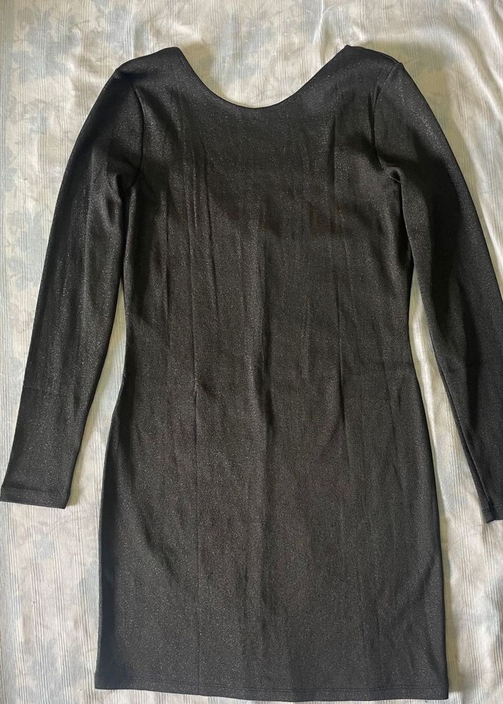 H&amp;M Shimmer Black Dress