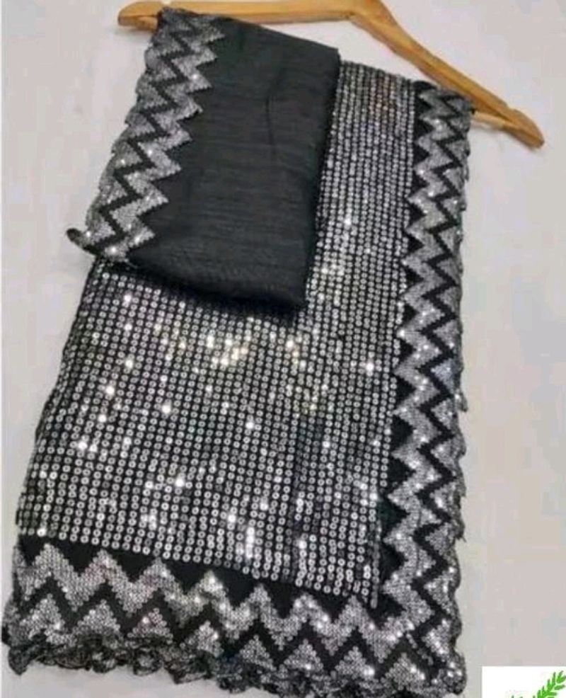 Sequence Work Designer Beautiful Saree