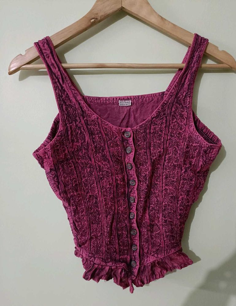Sleeveless Crop Top