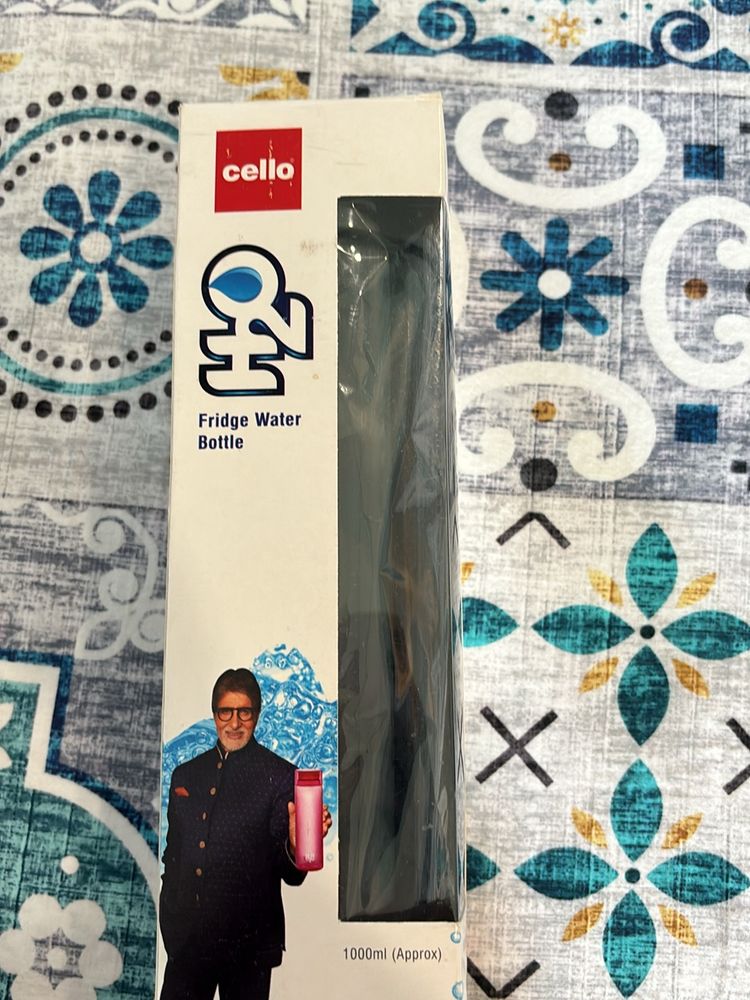 Unbreakable Cello H2O Black Color Water Bottle