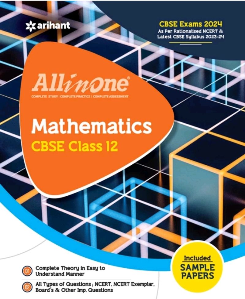 All In One Mathematics Study Guide For Class 12 Cbse (2023-24)