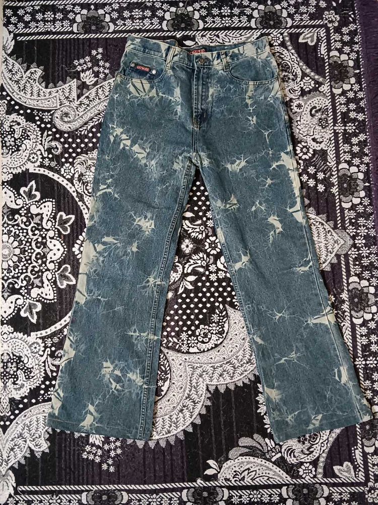 Tie-Dye Wide Leg bootcut Jeans