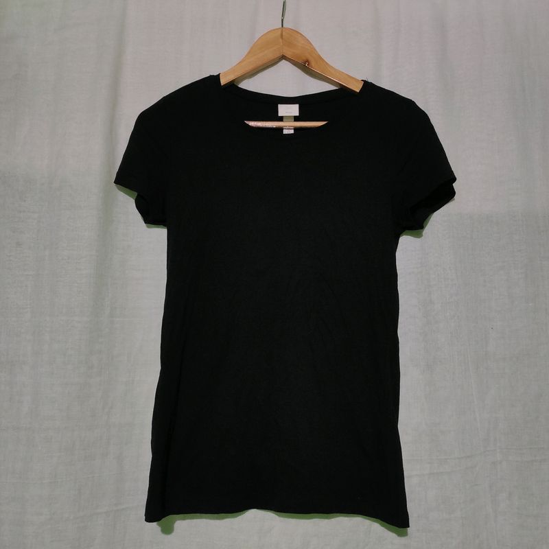 H&amp;m Black Basic Top