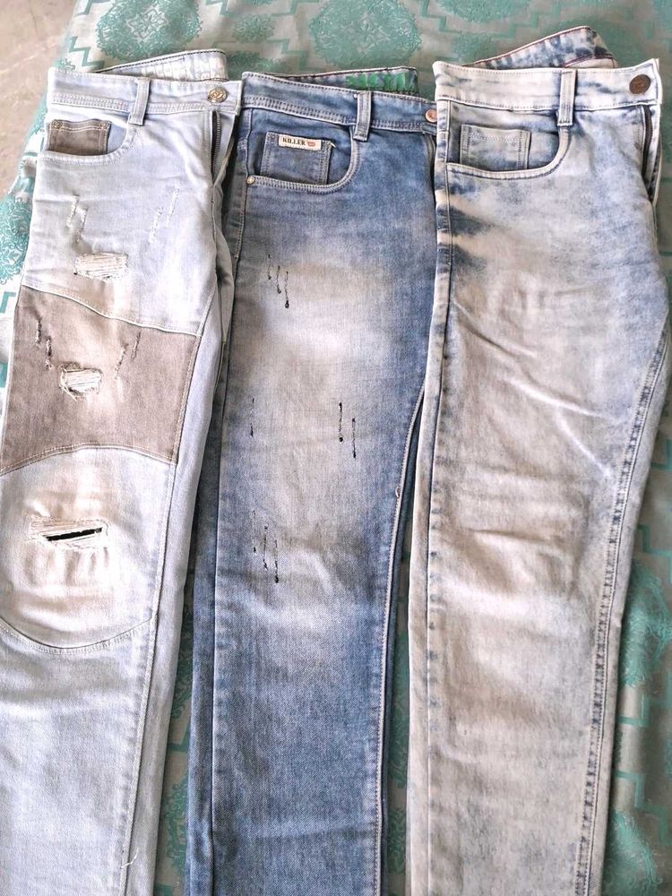 Distressed Denim Bundle - 3 Pairs
