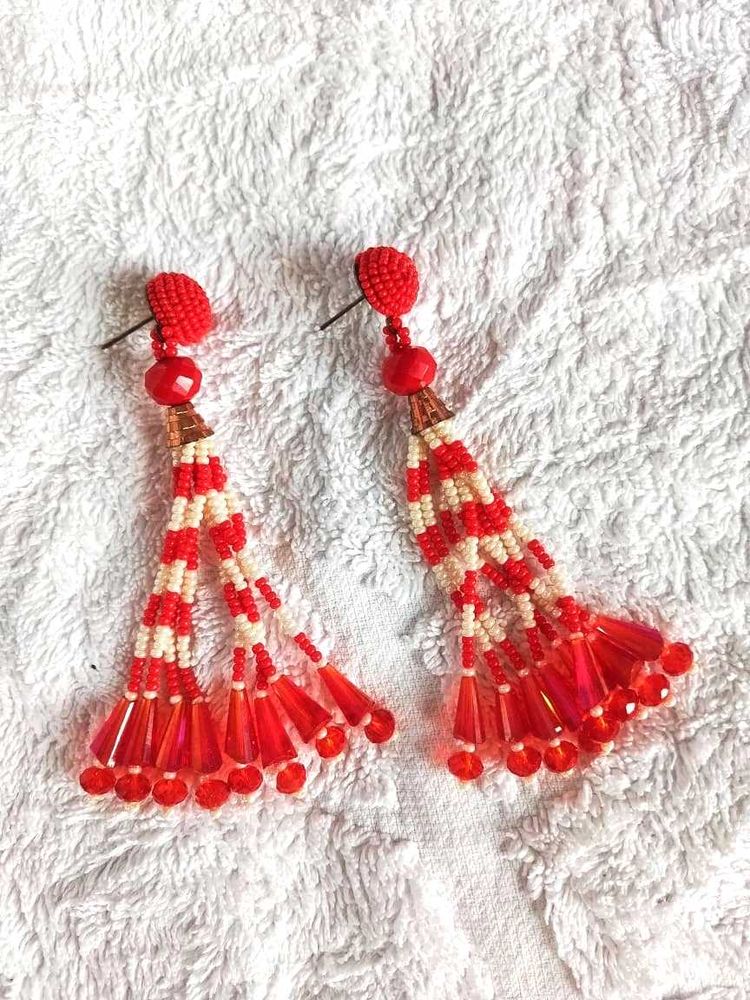 Beaded Tassel Earrings