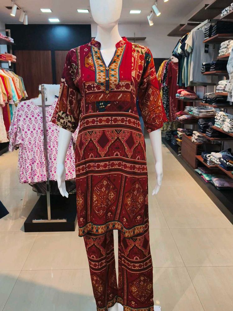 Ethnic Printed Kurta Set