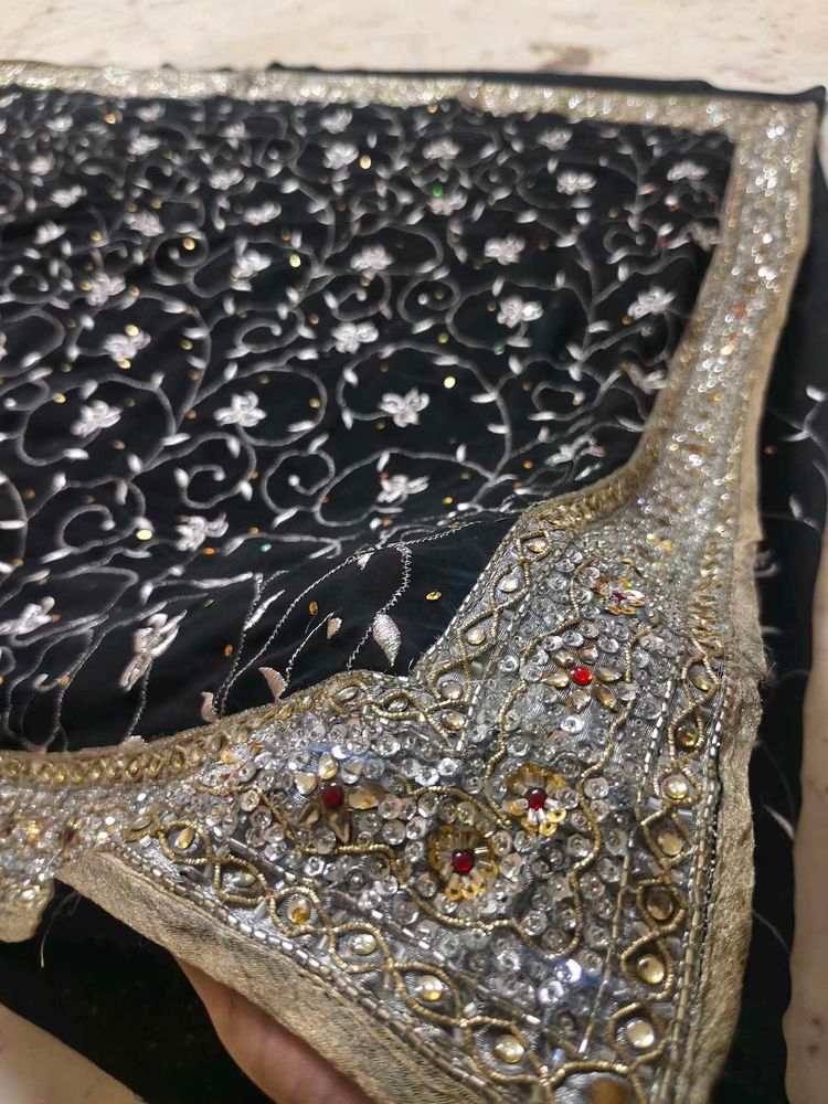 Beutiful Black 🖤 Saree 😍