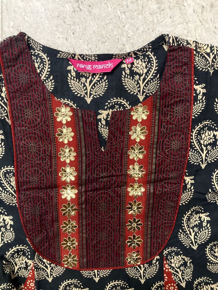 Beautiful Cotton Kurti By Rangmanch.