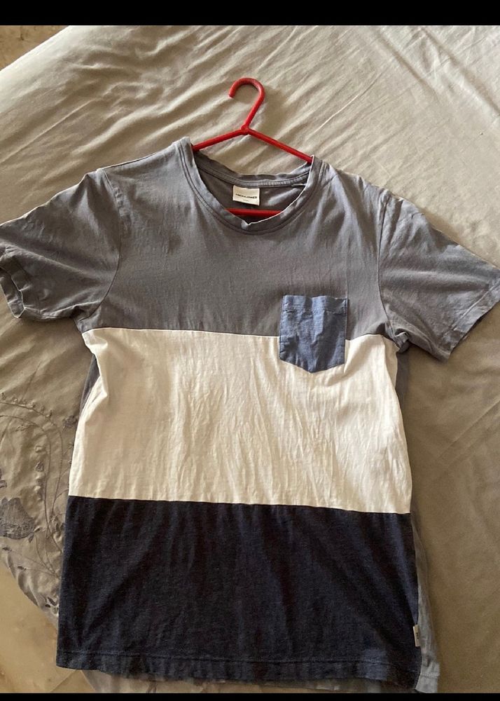 Jack and Jones colour block tee