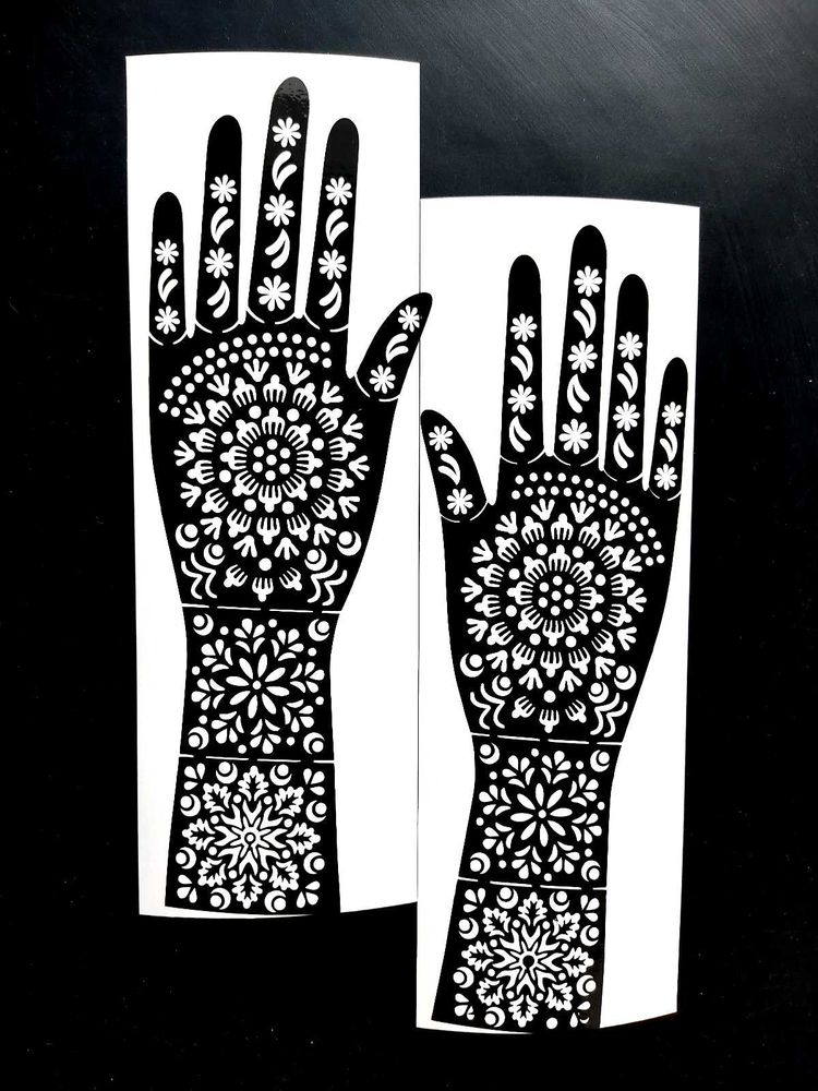 Bridal mehndi stencil sticker | Beautiful design