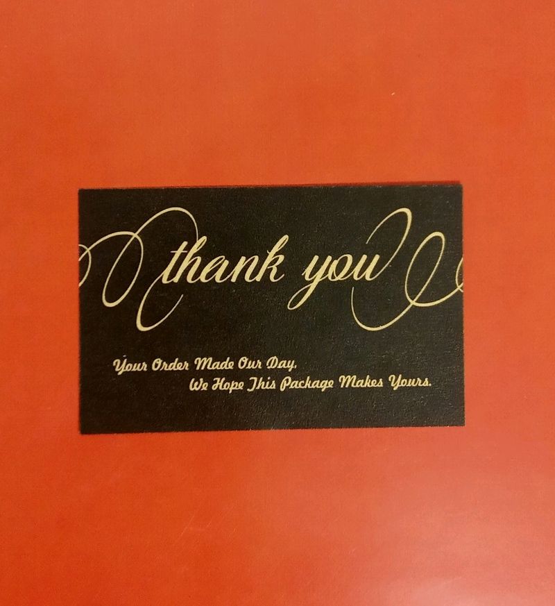 100 Thankyou cards Premium Quality Gold Edition