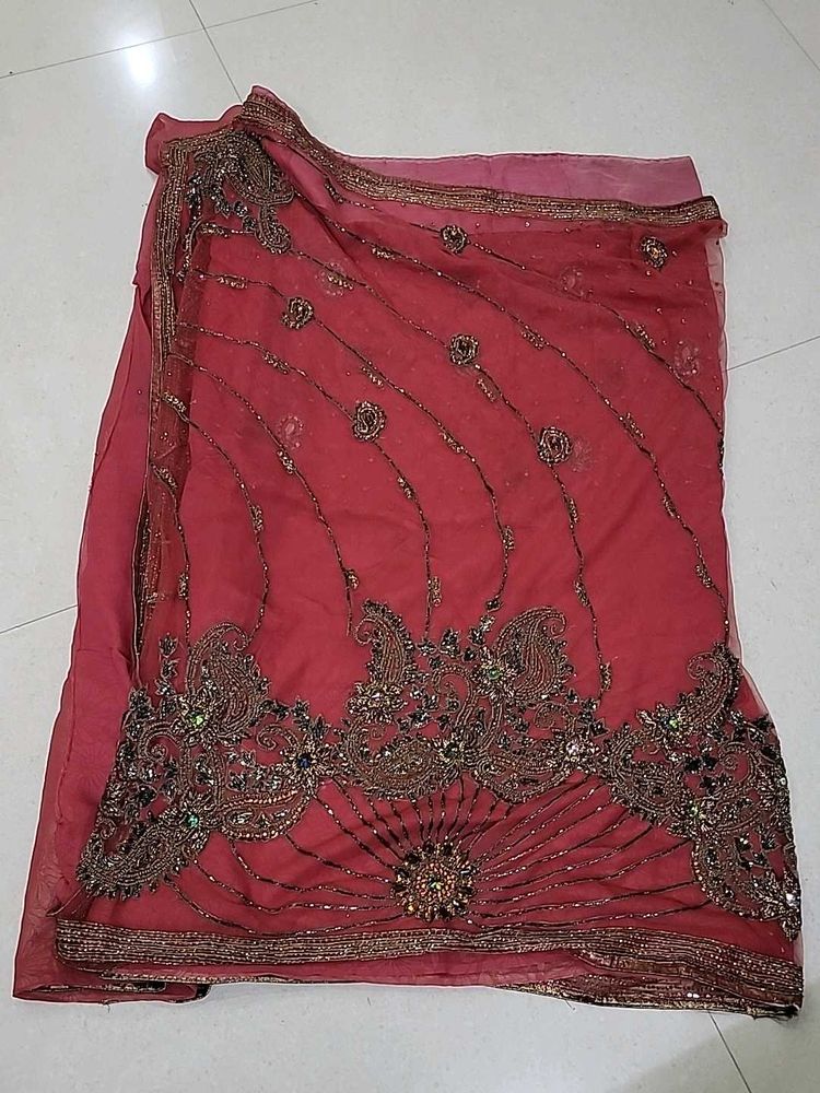 Elegant Red Saree