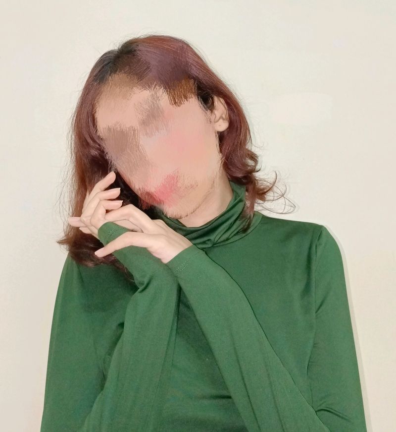 Shein High Neck Top - Small Size But Stretchable