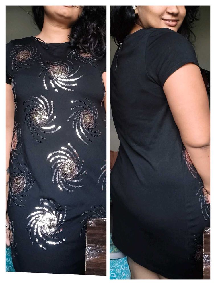galaxy print dress