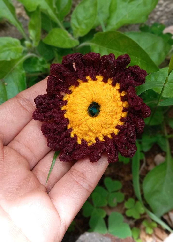 😍pack Of 6 crotchet Flower Hair Tie💫
