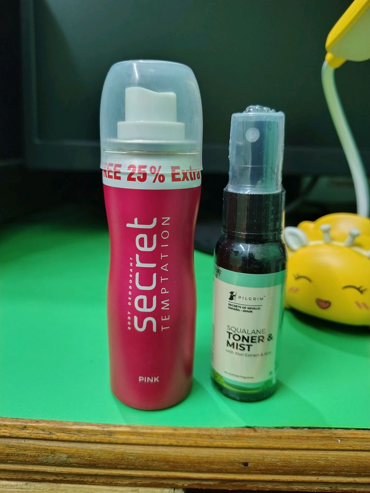 Pilgrim Toner And Secret Pink Deodorant 🩷