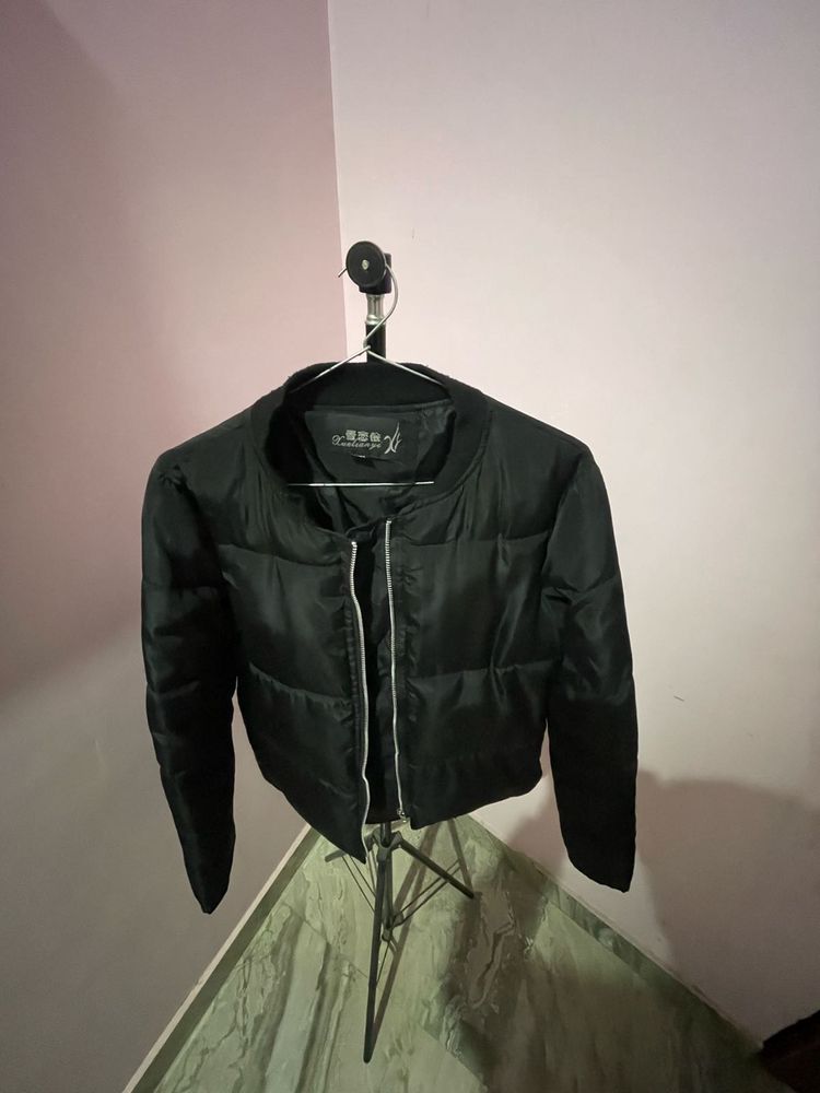 Stylish Black Unisex Puffer  Jacket