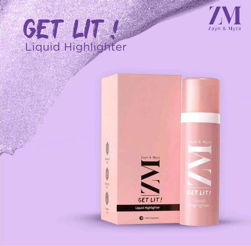 ZM Get Lit Liquid Highlighter Makeup - Stardust