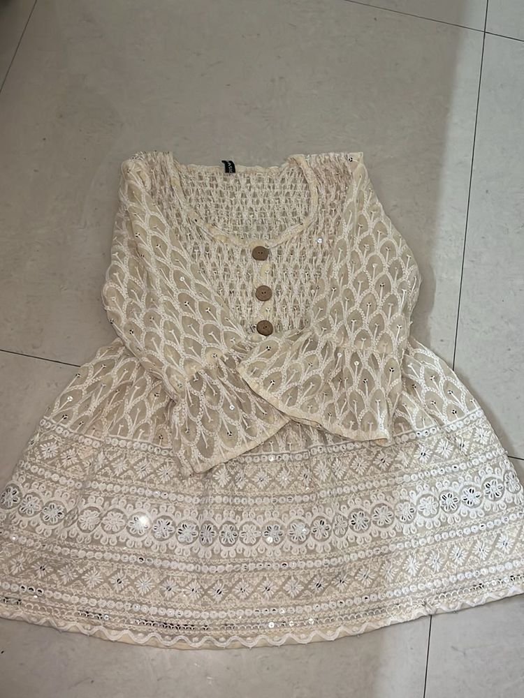 Embroidered Short Kurta