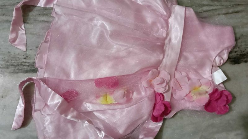 Pink Flower Girl Dress