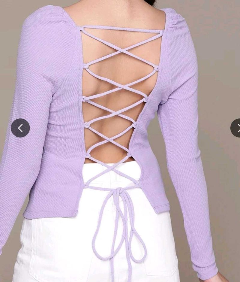 Lovely Lavender Brighter Basics Styled Back Top