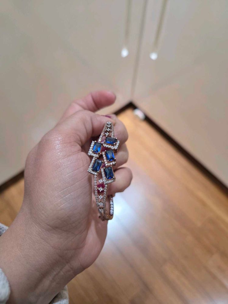 Elegant Gemstone Bangle Bracelet