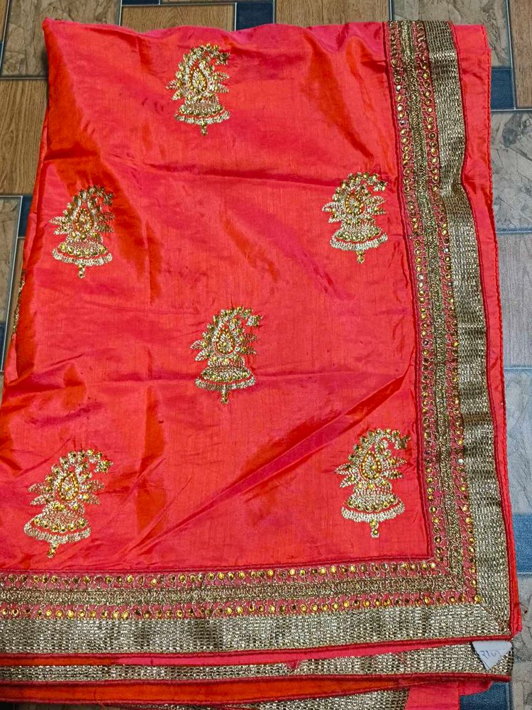 Elegant Embroidered Saree