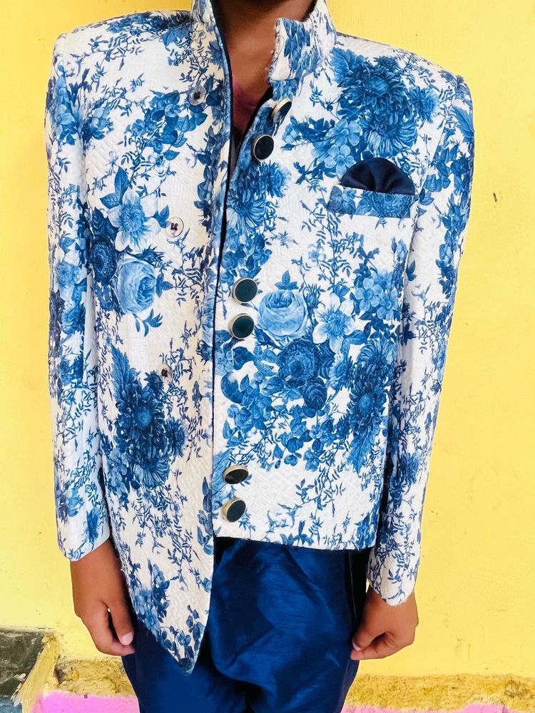 Floral Blazer &amp; Pants Set
