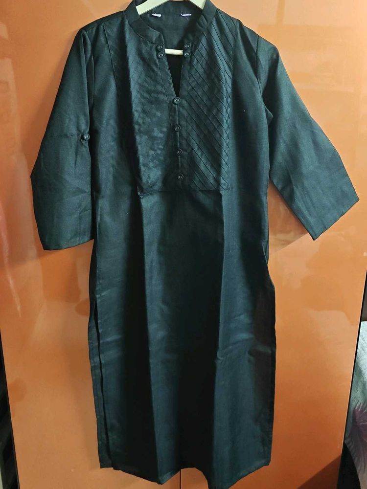 Elegant Black Kurta