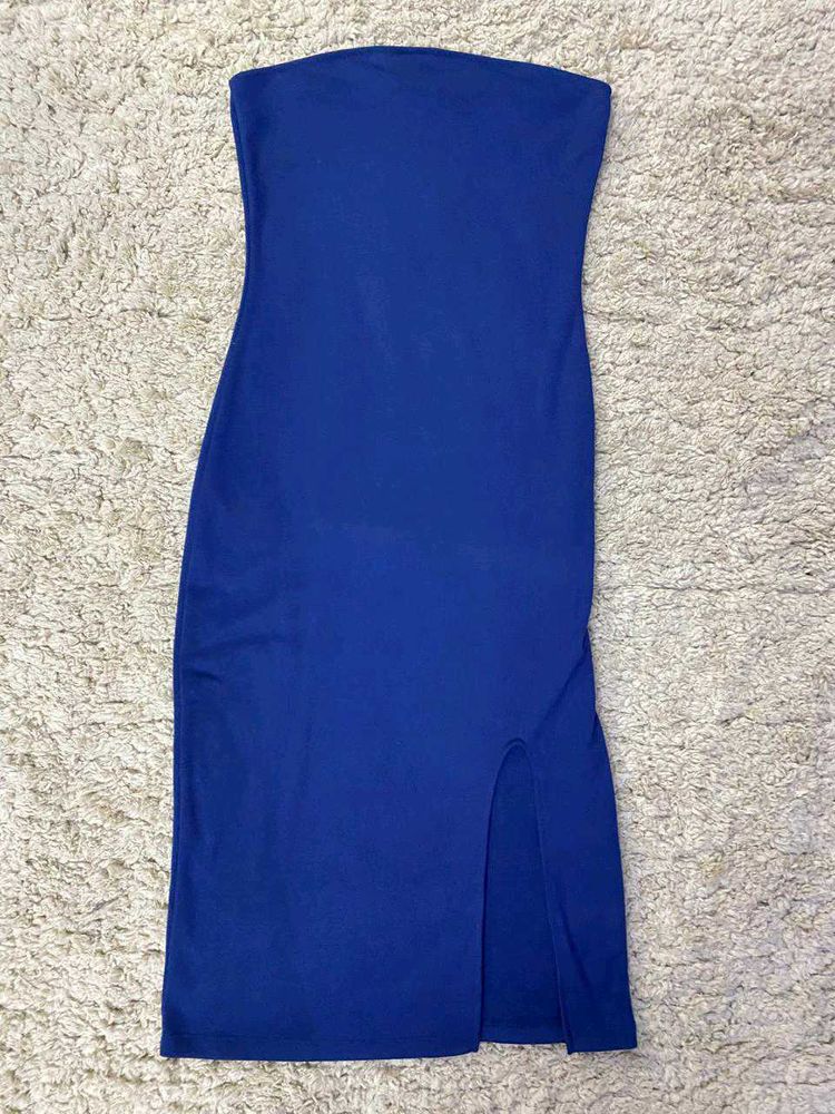 Blue Bodycon Mini Dress