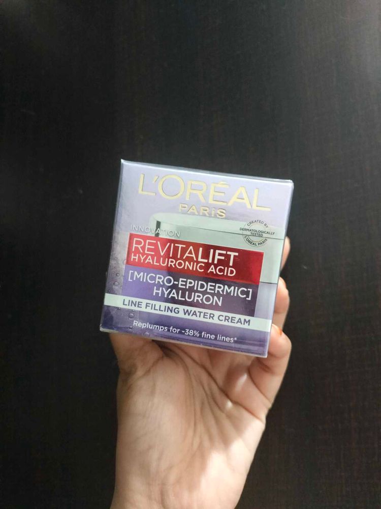 Loreal Paris Hyaluronic Acid Water Cream.