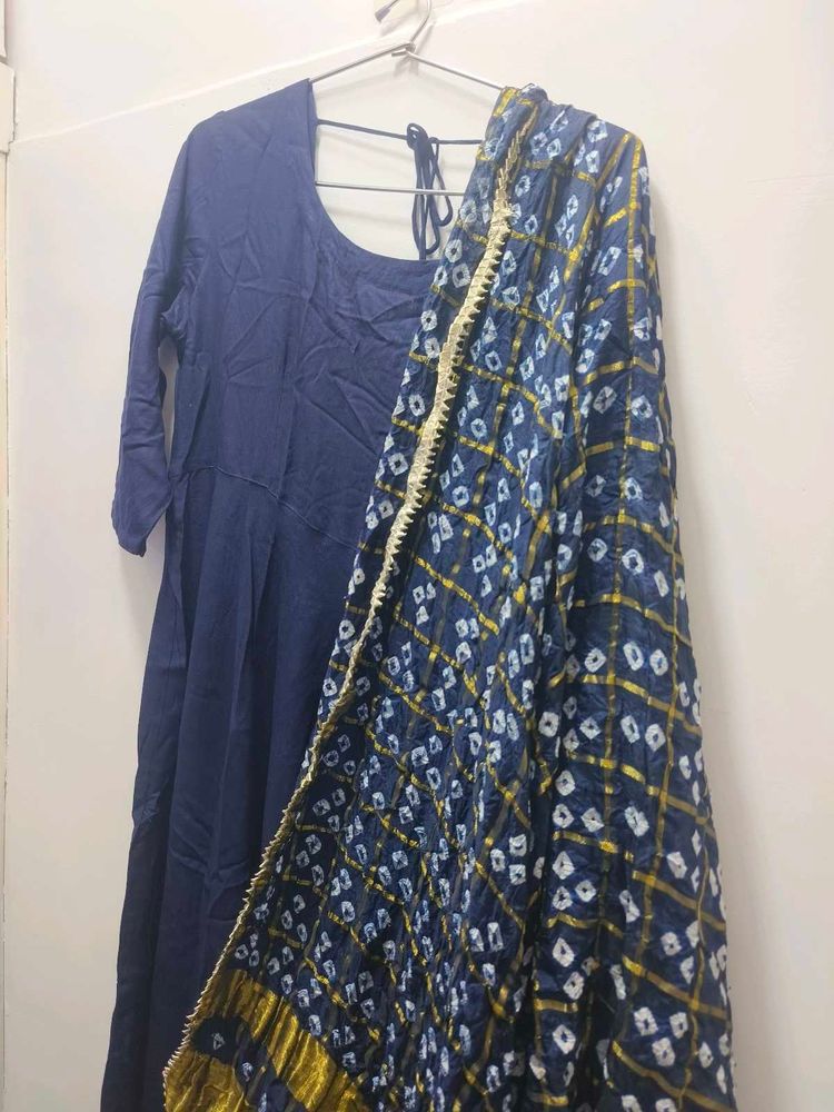 Navya Blue Suit Set XXL With Dupatta