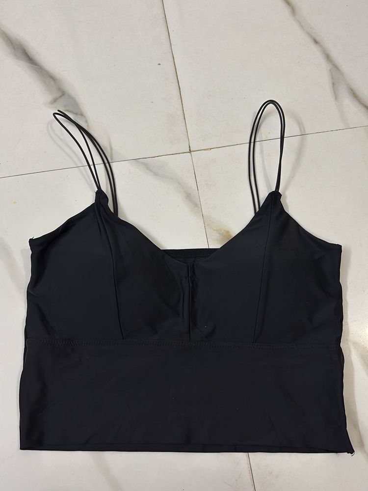 Black Cami Crop Top