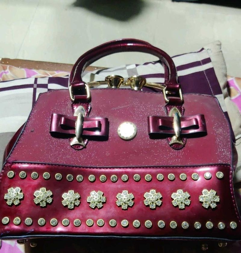 Burgundy Handbag