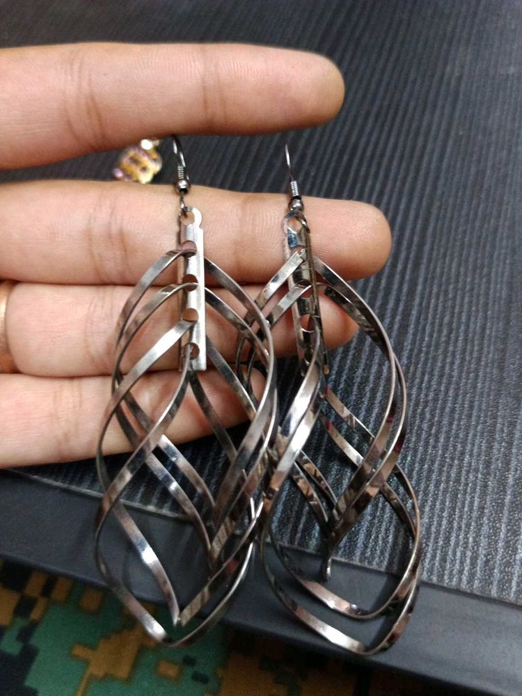 Silver Statement Earrings