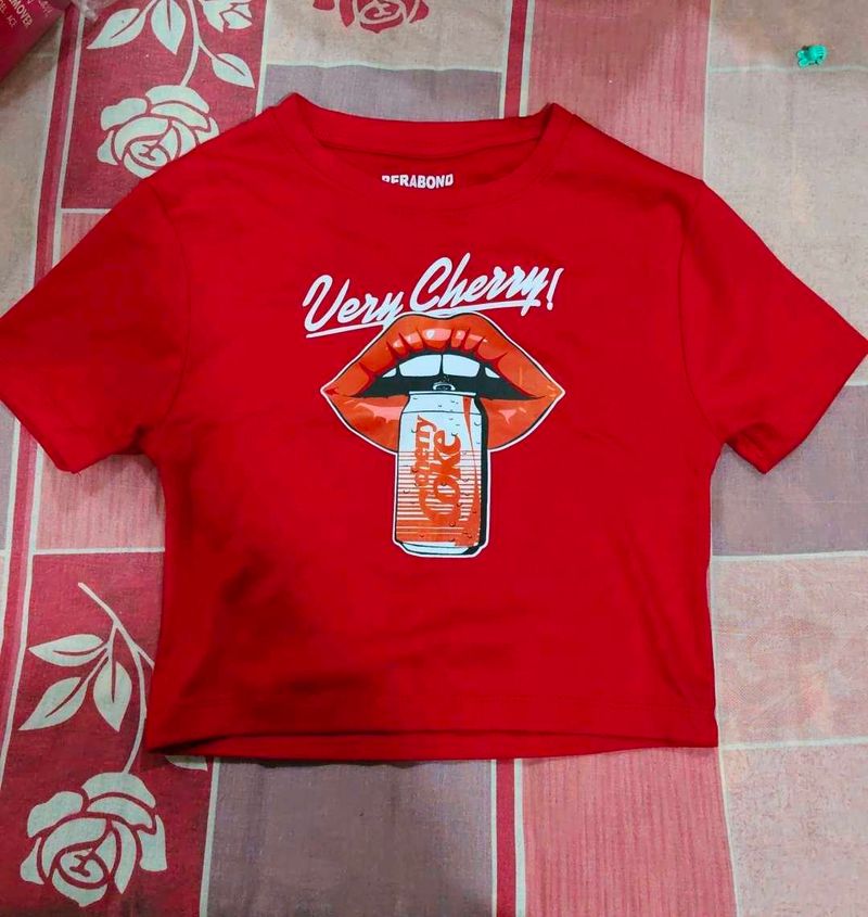 Red Graphic Tee - Very Cherry!
