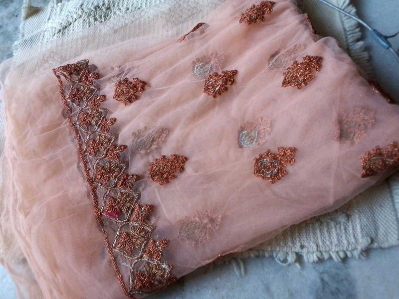 2 Mtr Net Embroidery Fabric