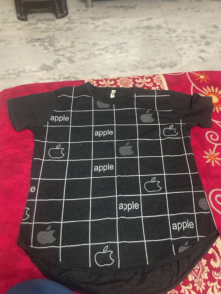 Apple Print T-Shirt