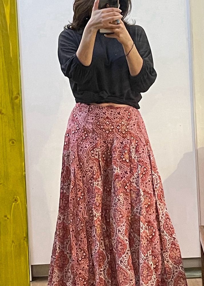 Anokhi skirt, Rust Printed, Great Condition